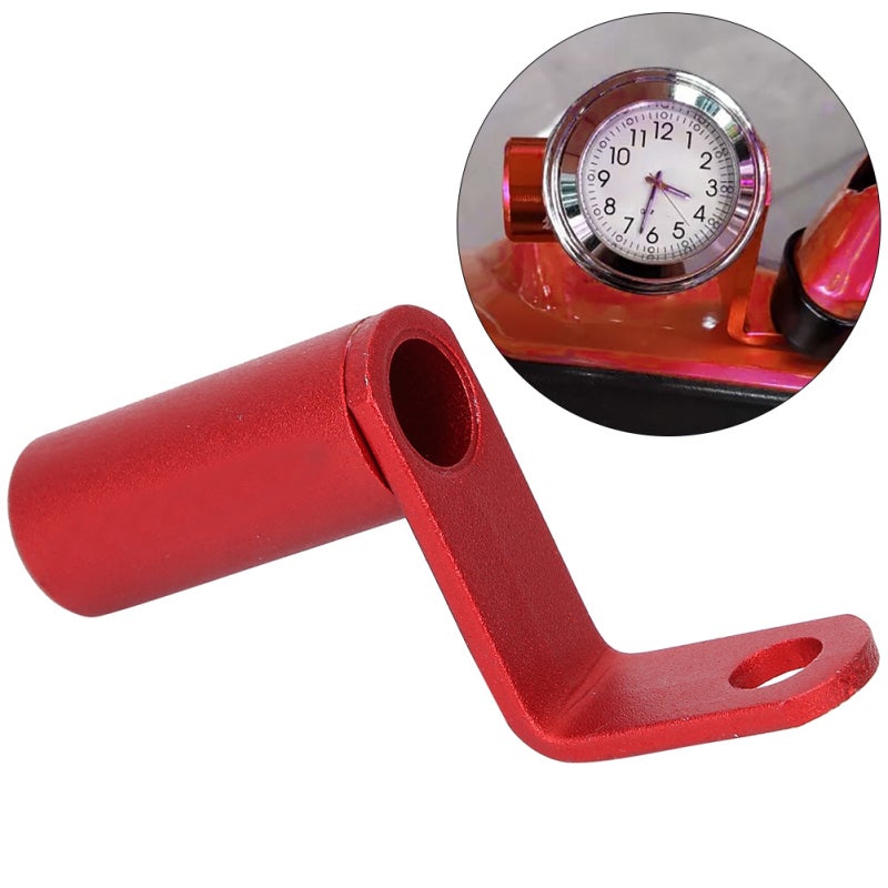 Motorcycle Mirror Bracket 1pc CNC Aluminum Fade-Resistant Red Rearview Mirror Holder - Multi-Functional Expansion Bracket for Electric Cars Motorcycles Riding Gear Accessory - Image 2