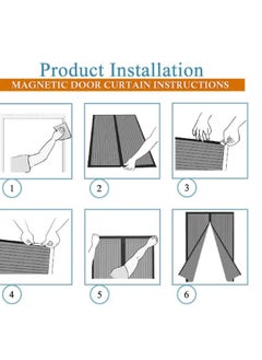 BAIG Magnetic Screen DoorSKY-TOUCH Magnetic Fly Screen Door, Heavy-Duty Anti Mosquito Mesh No Gap,Super Quiet, No Drilling, Washable Mesh, Keep Fresh Air in & Bugs Out Balcony Sliding Living Room Children's Room  - Image 4