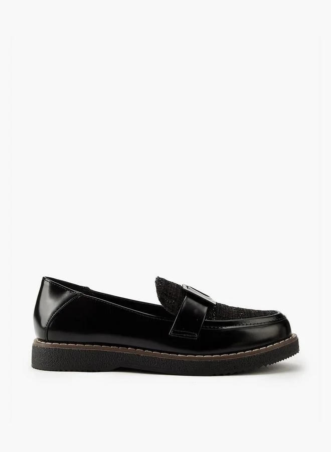 Flora Bella Buckle Accent Slip-On Loafers