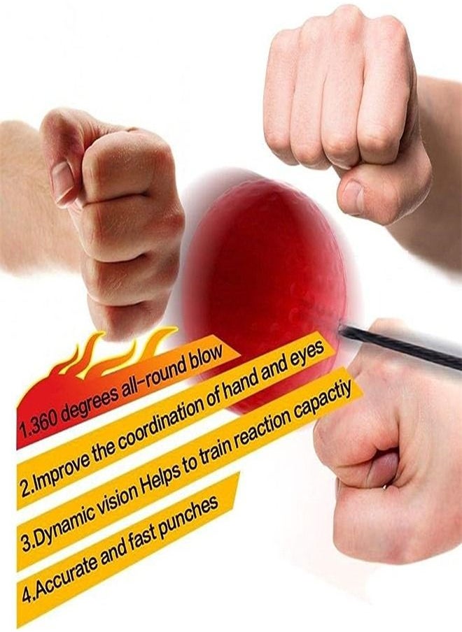Goolsky Eyewalk Boxing Reflex Ball Training Hand Eye Coordination With Headband, Portable Boxing Punch Ball To Improve Reaction And Speed For Training And Fitness  - Image 3