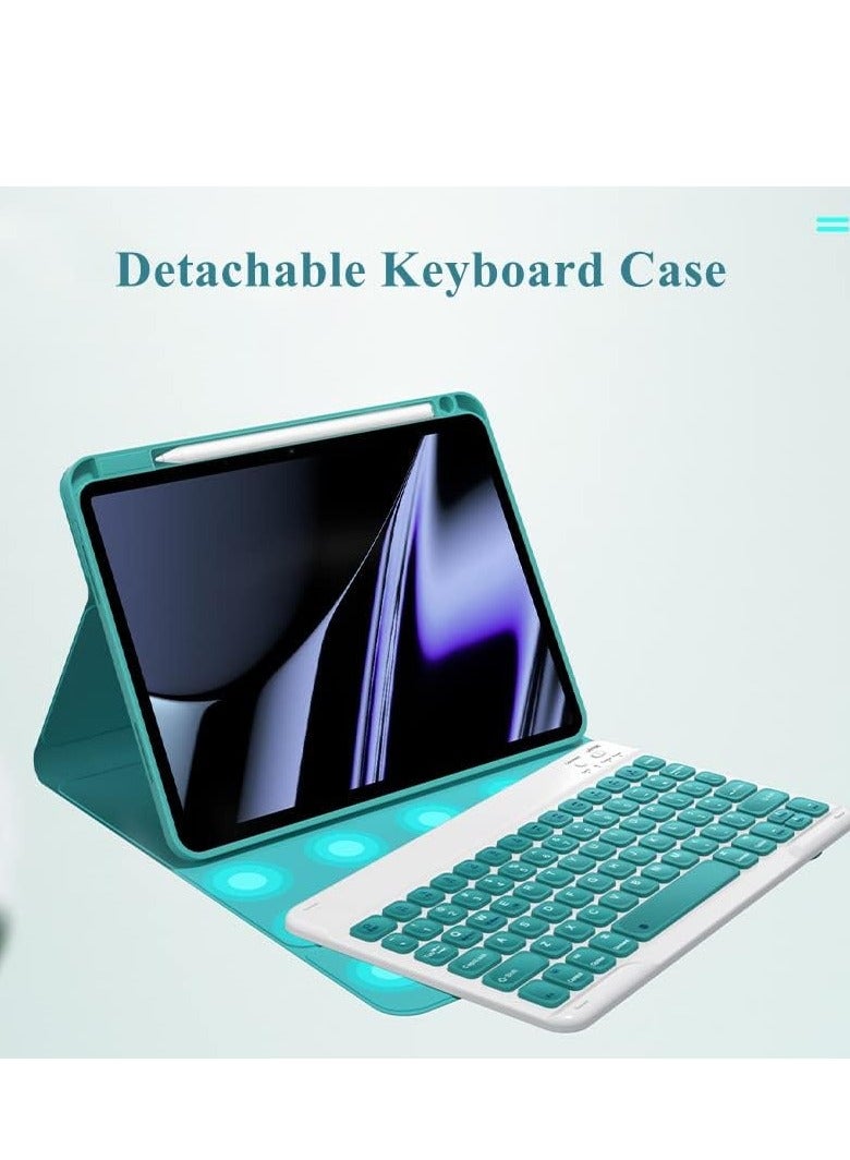JAJEEK iPad 9.7 Inch Keyboard Case for iPad Air 2nd Gen, iPad 5th Gen & iPad 6th Gen (2017/2018) – Smart Foldable Cover with Pencil Holder & Magnetically Detachable Wireless Keyboard, Black - Image 3