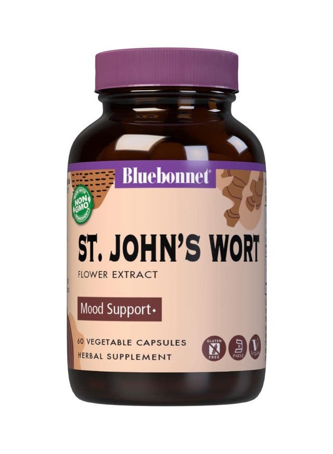 Bluebonnet مستخلص زهرة سانت جون ، 60 حبة
