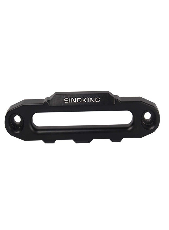 Sinoking Winch 10 inch Aluminum Hawse Fairlead for 8000-15000 LBs Synthetic Winch Rope (Black textured coating) - Image 1