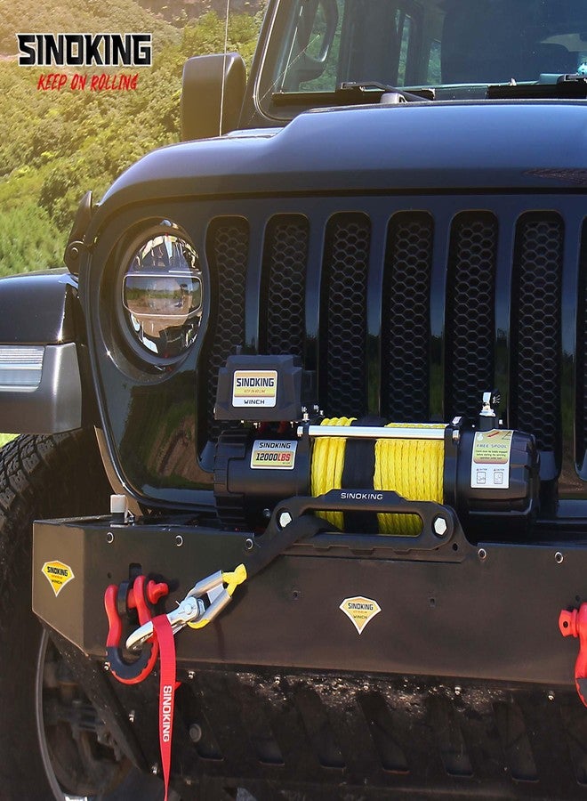 Sinoking Winch 10 inch Aluminum Hawse Fairlead for 8000-15000 LBs Synthetic Winch Rope (Black textured coating) - Image 3