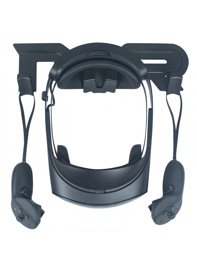 CNBEYOUNG VR Headset Wall Mount Storage Stand Hook Compatible with Quest 3S 3 Quest 2 Pro, Apple Vision Pro, Valve Index, PSVR 2, HTC Vive, Pico 4, Pimax VR MR XR Headsets and Controllers (Black)