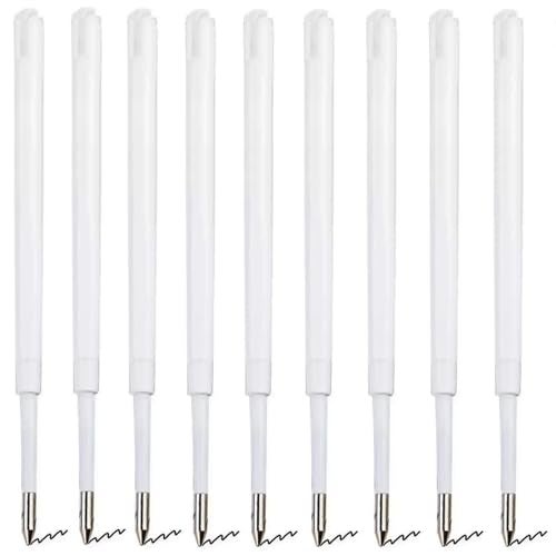 Lopenle 100 PCS Ballpoint Pen Refills Retractable Pen Refills 3.86" Black Ink for Sparkle Pens Bamboo Pen Refills1.0mm for Retractable Pens Wood Pens in Office School Family - Image 1