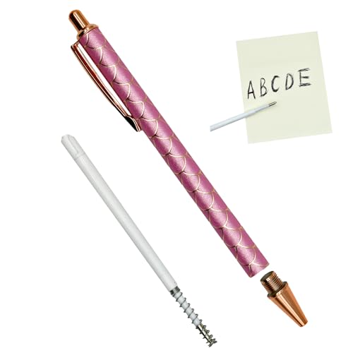 Lopenle 100 PCS Ballpoint Pen Refills Retractable Pen Refills 3.86" Black Ink for Sparkle Pens Bamboo Pen Refills1.0mm for Retractable Pens Wood Pens in Office School Family - Image 5