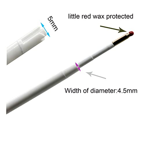 Lopenle 100 PCS Ballpoint Pen Refills Retractable Pen Refills 3.86" Black Ink for Sparkle Pens Bamboo Pen Refills1.0mm for Retractable Pens Wood Pens in Office School Family - Image 4