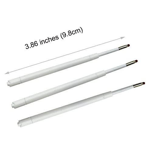 Lopenle 100 PCS Ballpoint Pen Refills Retractable Pen Refills 3.86" Black Ink for Sparkle Pens Bamboo Pen Refills1.0mm for Retractable Pens Wood Pens in Office School Family - Image 3
