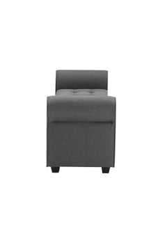 BLACK OAK BLACK OAK Landaverde Upholstered Flip top Storage Bench 2 Seater Sofa Couch Poufffe Storage Ottoman (Standard,Grey)  - Image 3