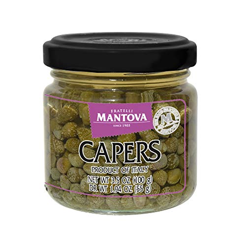 Mantova Capers in a Mild Vinegar Brine, 3.5 oz. (Pack of 3), Product of Italy, All-Natural, Caper Bush Buds, Capparis Spinosa, Non-GMO, Gluten-Free, Cholesterol-Free, Vegan-Friendly, Paleo-Friendly - Image 4