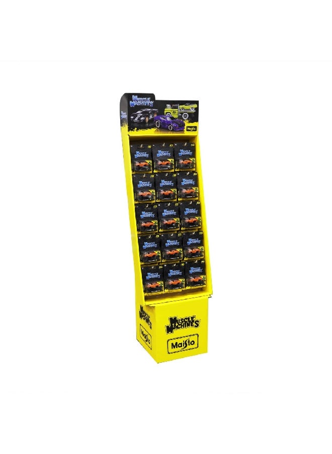 مايستو ماسل ماشينز نموذج سيارة 1/64 الأصلي برتقالي وأسود 8.25 x 7.35 x 17.57 سم MDC14528 - Image 1