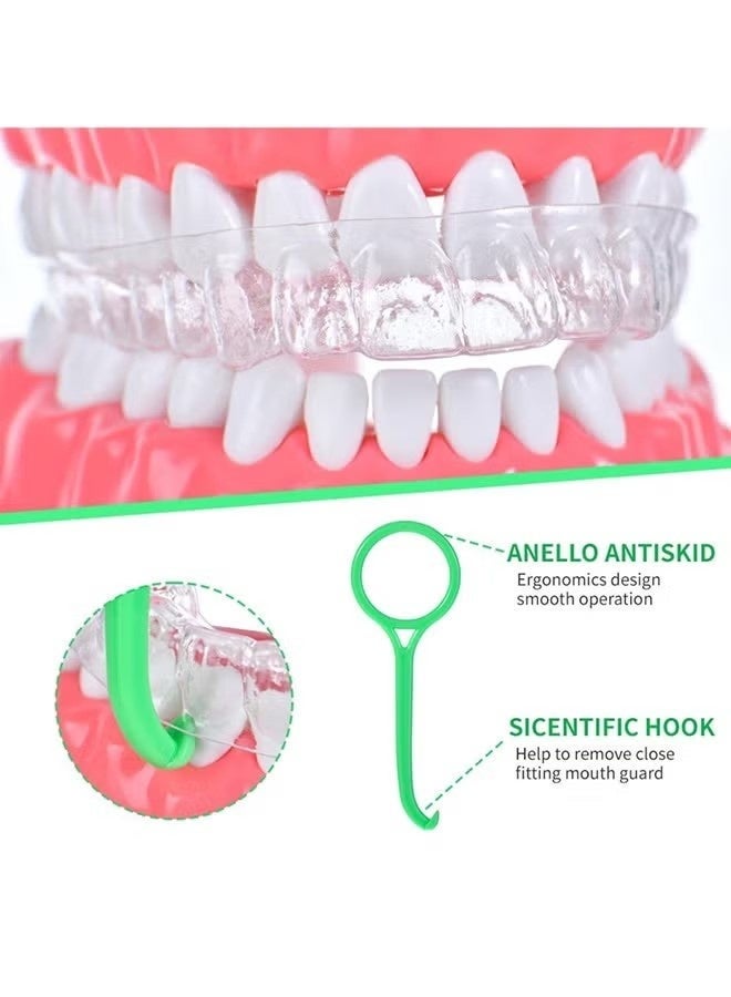 ATRJSZ Aligner Removal Tool, 10PCS 5 Colors Retainer Remover Tool, Clear Aligner Removal Tool For Invisalign Removable Retainers, Denture Braces Retainer Removal Pull Tool Kit, Bracket Remover For Braces - Image 2