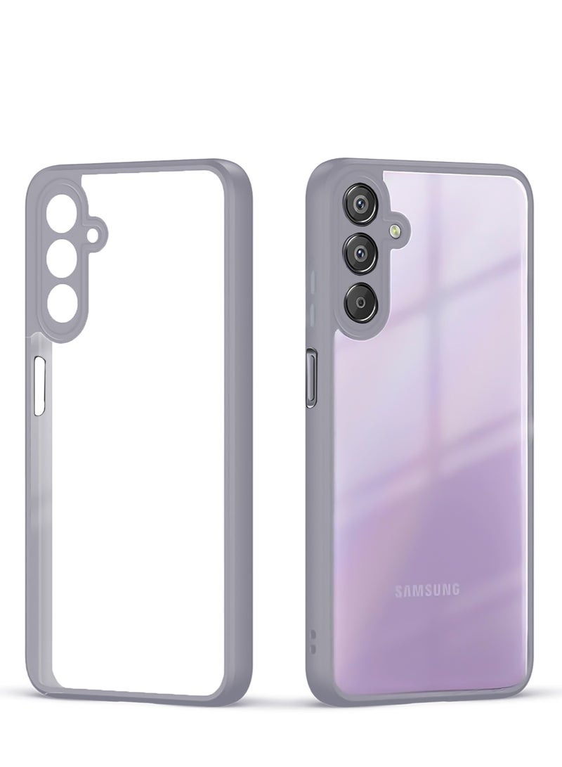 Bumper Protective Case for Samsung Galaxy A25 Silicone TPU Bumper Ultra Durable Ultra-Safe Camera Optimum Solution (Natural Titanium)