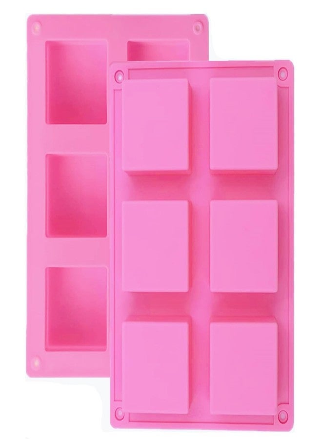 iefoah 2pcs Silicone Square Molds Brownie Cupcake Mini Muffin Cake Pan Non-Stick Silicone Cake Molds for Brownie Cupcake Baking Tools - Image 1