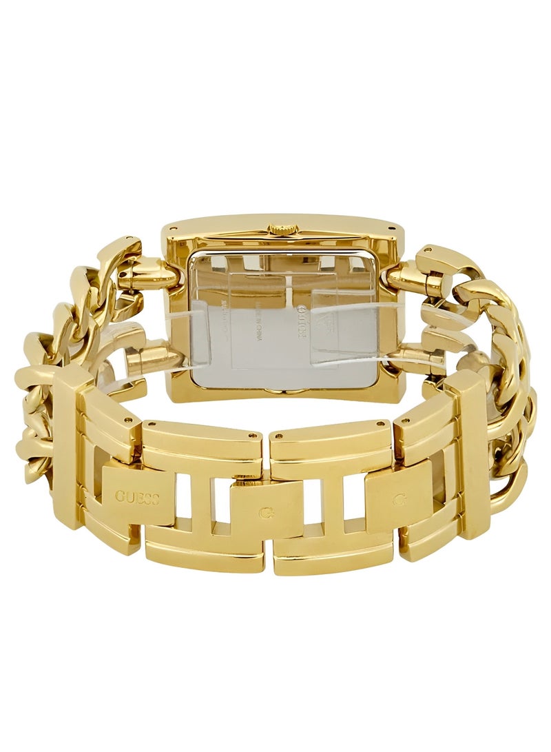 Guess Gold-Tone Crystal-Accented Watch For Women W0072L1 - Image 4