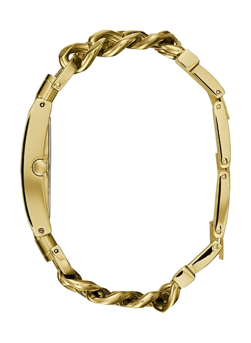 Guess Gold-Tone Crystal-Accented Watch For Women W0072L1 - Image 5