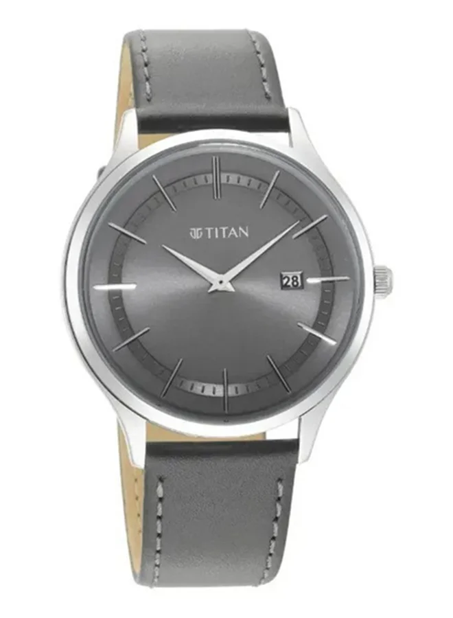 تيتان Titan Classique Slimline Grey Dial Analog with Date Watch for Men