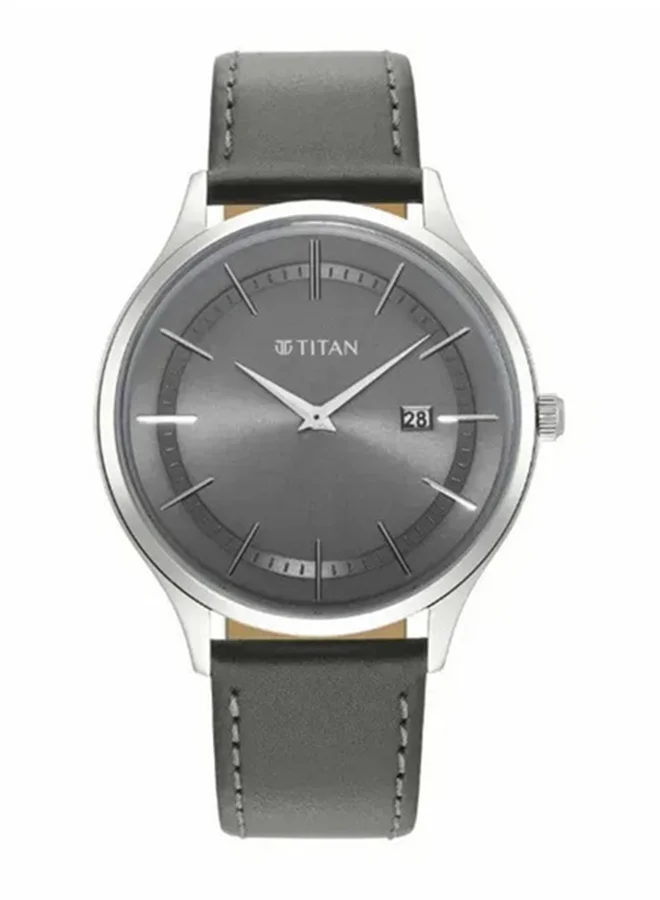 تيتان Titan Classique Slimline Grey Dial Analog with Date Watch for Men