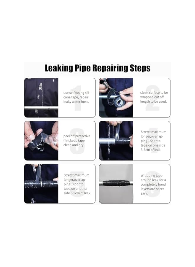 promass 2PCS Heat Resistant Tape, Self-Adhesive Silicone Tape for Soldering, Masking, 1inch by 4.9ft（25mm*150cm）Black - Image 3