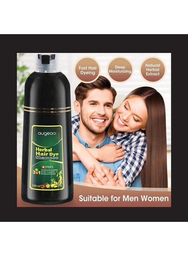 Nielies Instant Herbal Hair Coloring Shampoo for Grey Hair, 16.9 Fl Oz, For Women & Men, 3 in 1 Hair Black Dye Shampoo, Ammonia-Free - Image 4