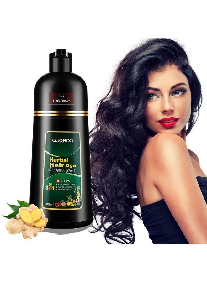 Nielies Instant Herbal Hair Coloring Shampoo for Grey Hair, 16.9 Fl Oz, For Women & Men, 3 in 1 Hair Black Dye Shampoo, Ammonia-Free - Image 1