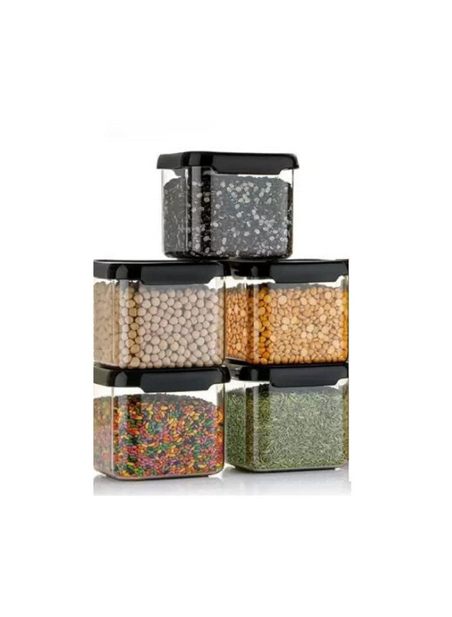 VOLTURI Air Tight Kitchen Containers Set of 2, Kitchen Storage Box for Pulses, Cereals, Grains, Dry Fruits, Pantry Organization, Kitchen Accessories Items for Home, Food Grade (500 ML, Transparent) - Image 5