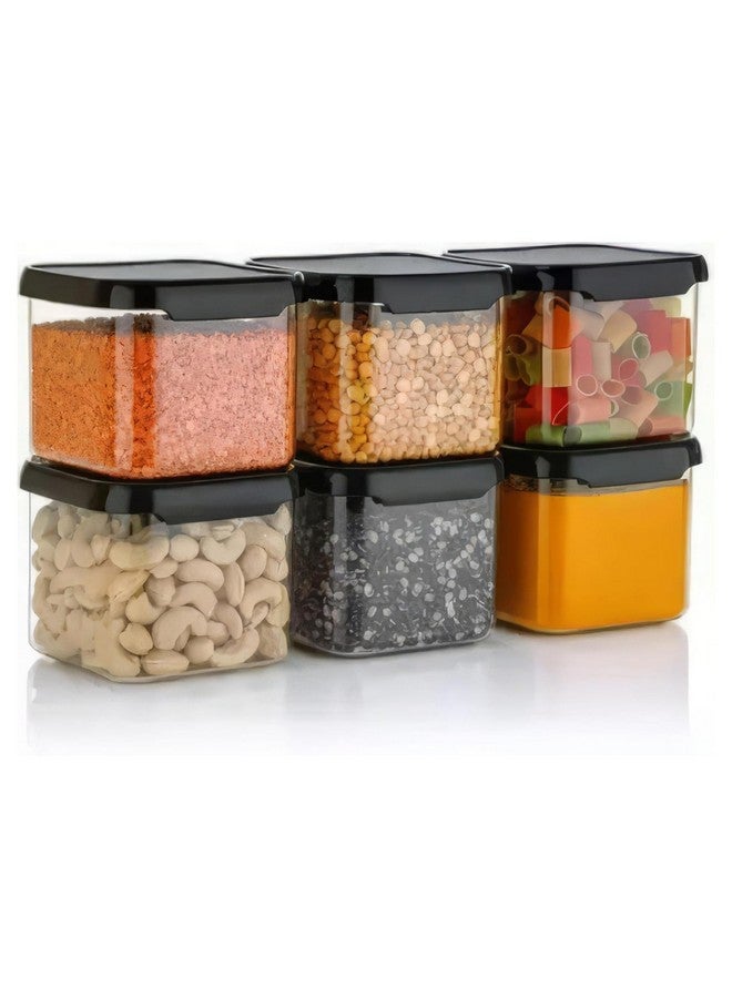 VOLTURI Air Tight Kitchen Containers Set of 2, Kitchen Storage Box for Pulses, Cereals, Grains, Dry Fruits, Pantry Organization, Kitchen Accessories Items for Home, Food Grade (500 ML, Transparent) - Image 1