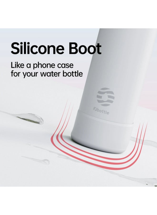 FjBottle Insulated Magnetic Water Bottle - Reusable Stainless Steel Bottle with MagSafe Compatible Phone Holder - Keeps Cold for 24 Hours - Perfect for Gym, Sports, and Travel - White 32oz - Image 5