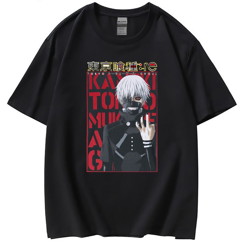 Tokyo's 2D Casual Short-sleeved T-shirt Around Tokyo Ghoul Summer Tide for Women - Image 2