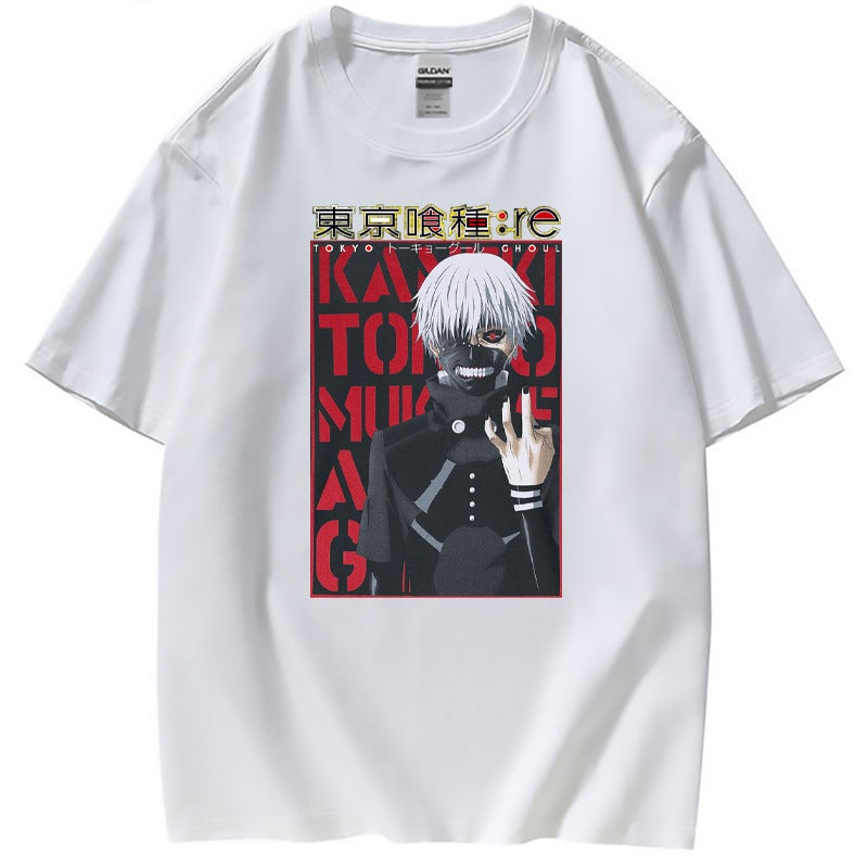 Tokyo's 2D Casual Short-sleeved T-shirt Around Tokyo Ghoul Summer Tide for Women - Image 5
