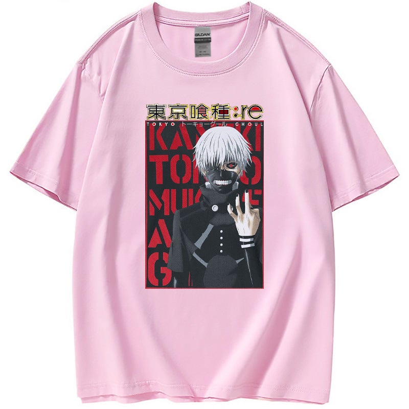 Tokyo's 2D Casual Short-sleeved T-shirt Around Tokyo Ghoul Summer Tide for Women - Image 3