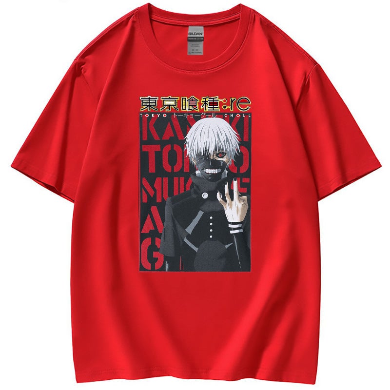 Tokyo's 2D Casual Short-sleeved T-shirt Around Tokyo Ghoul Summer Tide for Women - Image 4