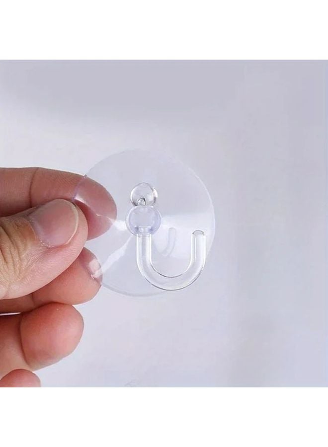 Transparent 10pcs Strong Suction Cup Hooks Non Marking Wall Mount For Glass Window Bathroom - Image 4