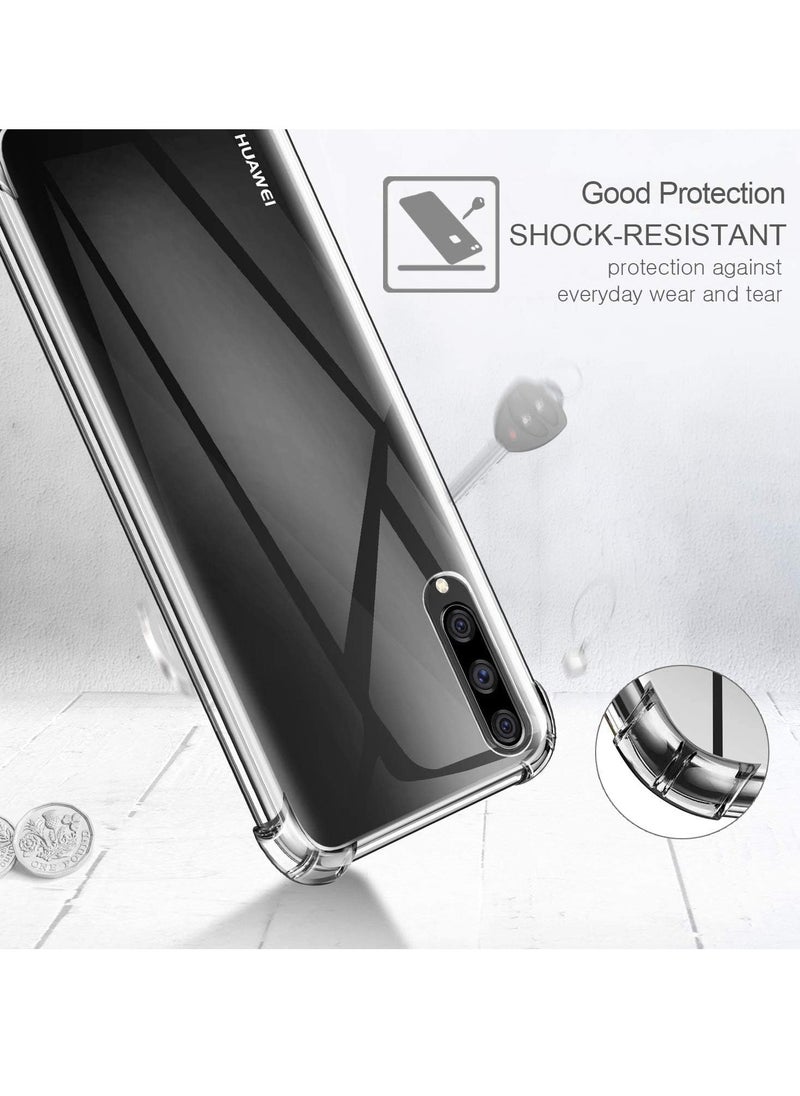 ELTRAZONE - Huawei Y9s Case with 2 Pack Screen Protector, Clear Huawei Y9s Case Cover, Tempered Glass Film - Image 1