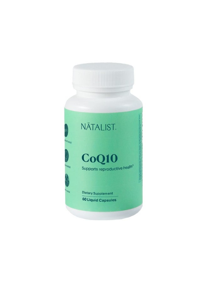 NATALIST - Coq10 Ubiquinone 120 Mg Daily Fertility Vitamin Powerful Antioxidant Defense & Cellular Energy Support Supplement High Absorption For Women & Men Vegan Nongmo 60 Liquid Capsules - Image 1
