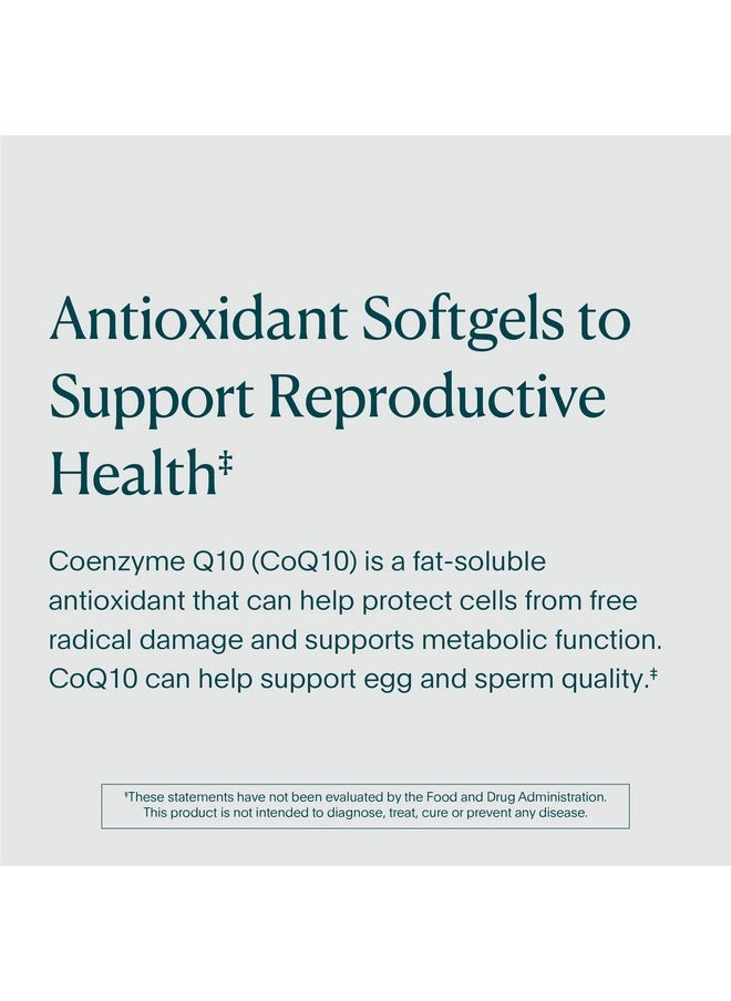 NATALIST - Coq10 Ubiquinone 120 Mg Daily Fertility Vitamin Powerful Antioxidant Defense & Cellular Energy Support Supplement High Absorption For Women & Men Vegan Nongmo 60 Liquid Capsules - Image 1