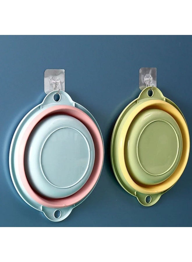 Foldable Silicone Washing Basin with Handles - Image 3