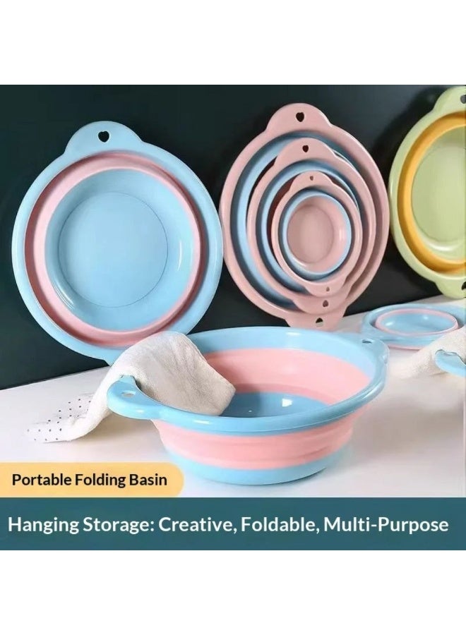 Foldable Silicone Washing Basin with Handles - Image 5