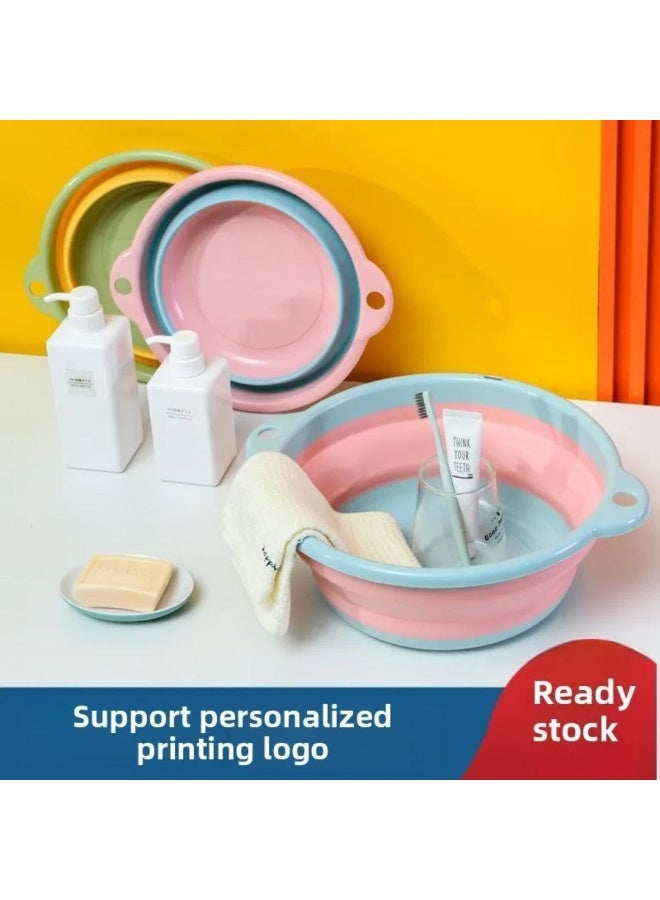 Foldable Silicone Washing Basin with Handles - Image 1