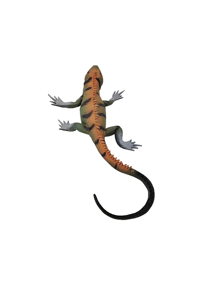 Galaxy Toys - Galaxy Realistic Green Frilled Lizard Animal Toy - 21-25 cm (Protect Wild Life Series/Insect World Series) with Touch Stimulation - Interactive Educational Toy for Kids, Perfect for Nature Enthusiasts and Wildlife Conservation - Image 1