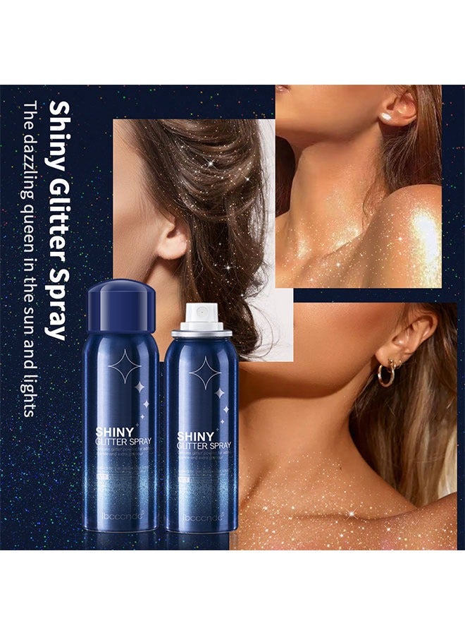 ibcccndc Shiny Glitter spray  Gift Sets  Can Be Used On Hairand Body Clothing Decoration - Image 4