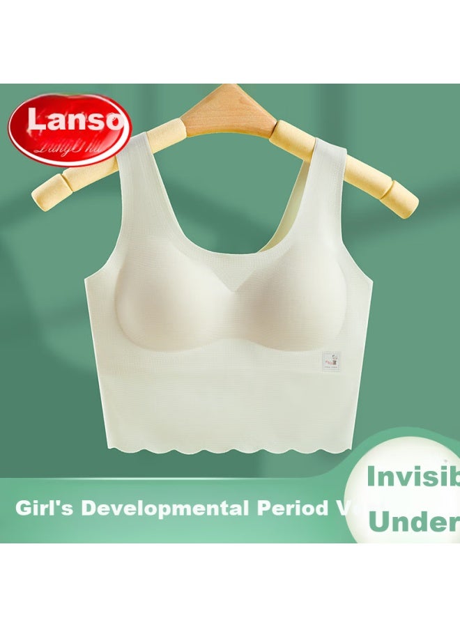 LANG SHA Langsha Girl's Bralette For Teenage Girls, Comfortable And Seamless Sports Bra For Puberty And High School Period - Image 3