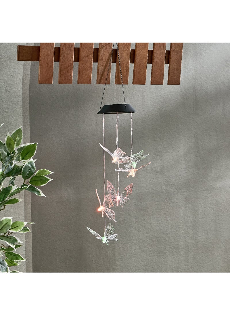 Home Box Lyn Solar LED Butterfly Chimes with Rechargeable Battery 80 cm  - Image 1