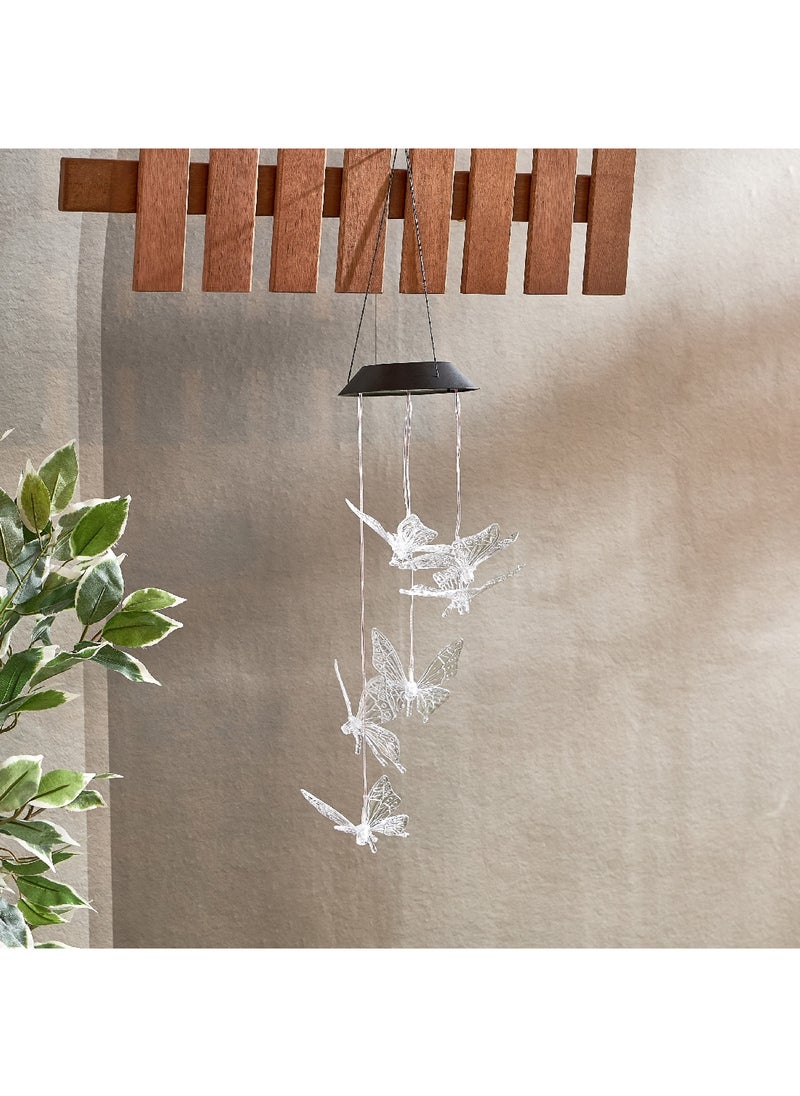 Home Box Lyn Solar LED Butterfly Chimes with Rechargeable Battery 80 cm  - Image 2