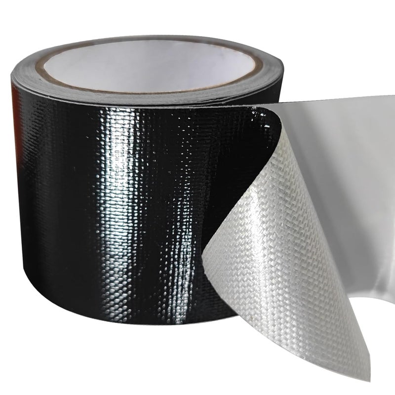Odluzy Awning Repair Tape for Tarp, 3''X26ft Heavy Duty Waterproof Fabric Repair Tape, Tent, Tarp, Sail and Boat Cover Outdoor Repair Patch, UV proof, Multipurpose Black, Green And Black Randomly Shipped - Image 1