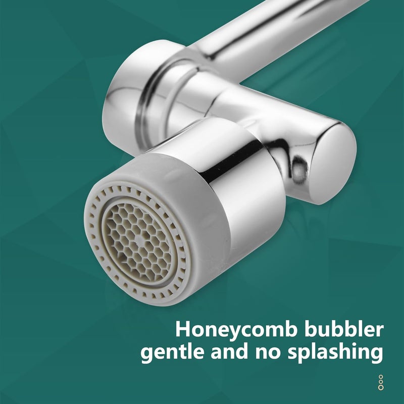 BRIMIX Universal Splash Filter Faucet Extender 1080-Degree Rotate with 2 Modes Sprayer for Kitchen Bathroom Brass Robotic Arm Faucet Aerator - Image 5