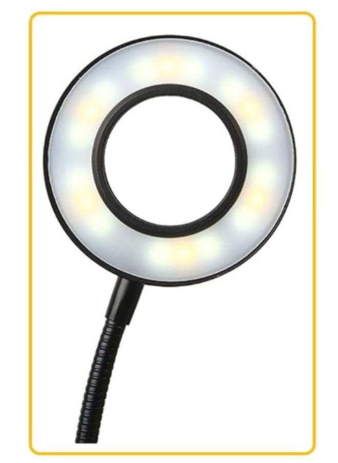 Generic LED Aquarium Light 360 Degree Nano Fish Tank Light with Bamboo Board  - Image 2