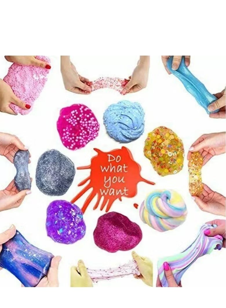 دوركو سليم صنع مجموعة للأطفال البنات الأولاد DIY سليم بوتي ألعاب هدايا للأطفال ، السحابة والرغوة سكويش جليتر سليم صنع مجموعات مع سحر يونيكورن الأطفال صنع سليم كيت للبنات والفتيان ألعاب الإغاثة من الإجهاد ، الحفلات المفضلة للأطفال البنات - Image 3