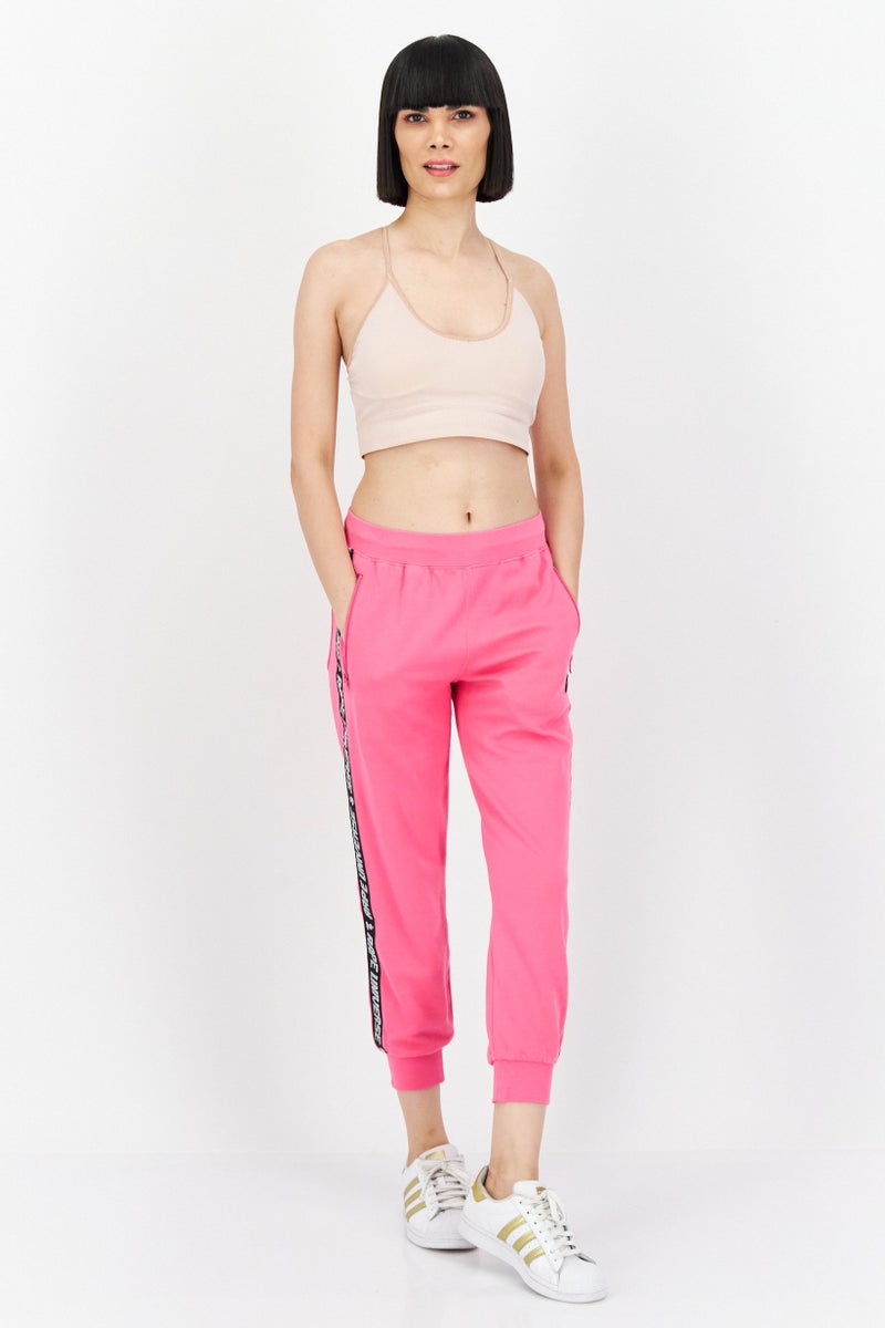Aape By A Bathing Ape Women Regular Fit Stripe Jogger Pant, Pink - Image 2